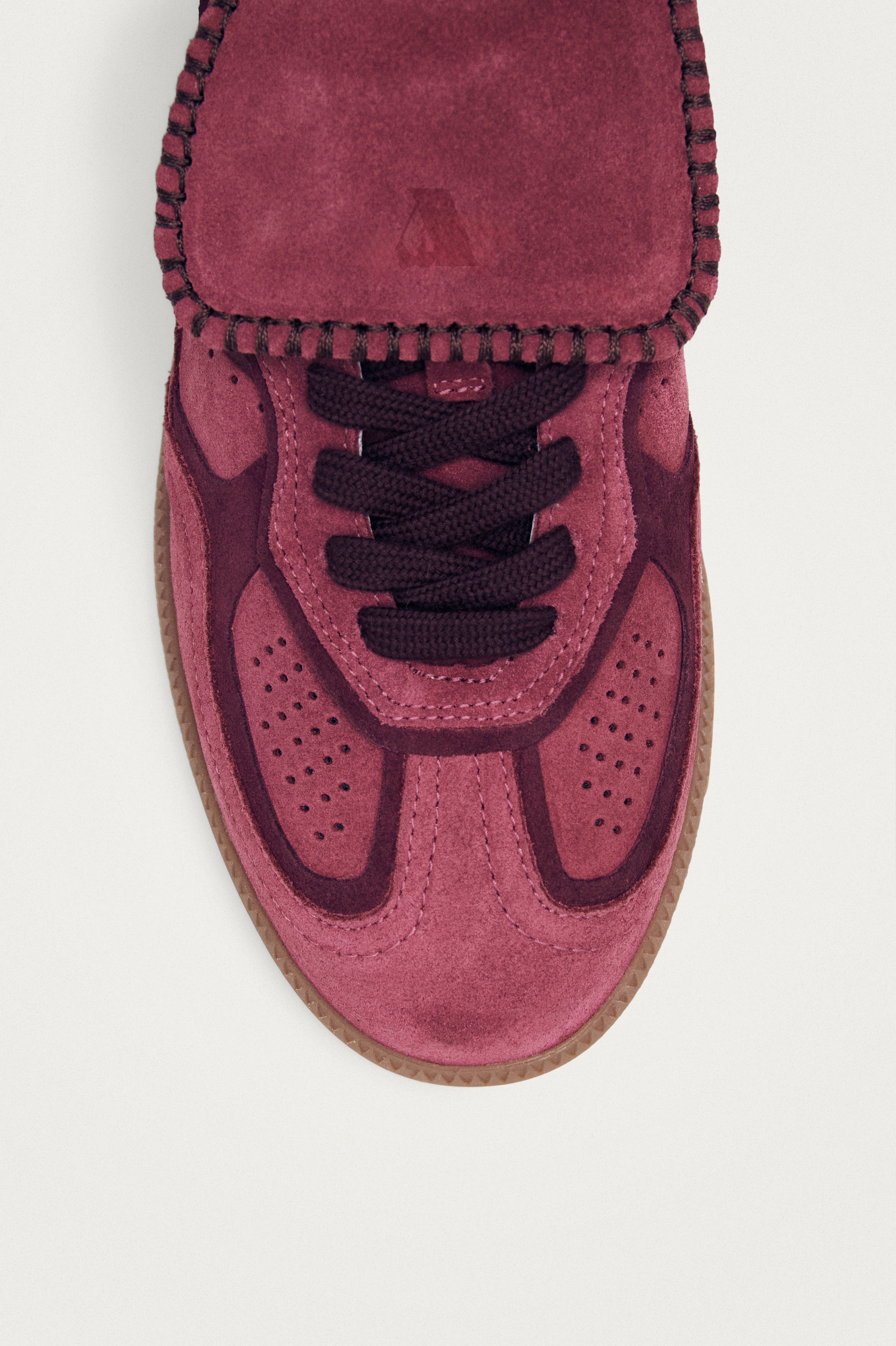 Tb.490 Club Suede Raspberry Leather Sneakers