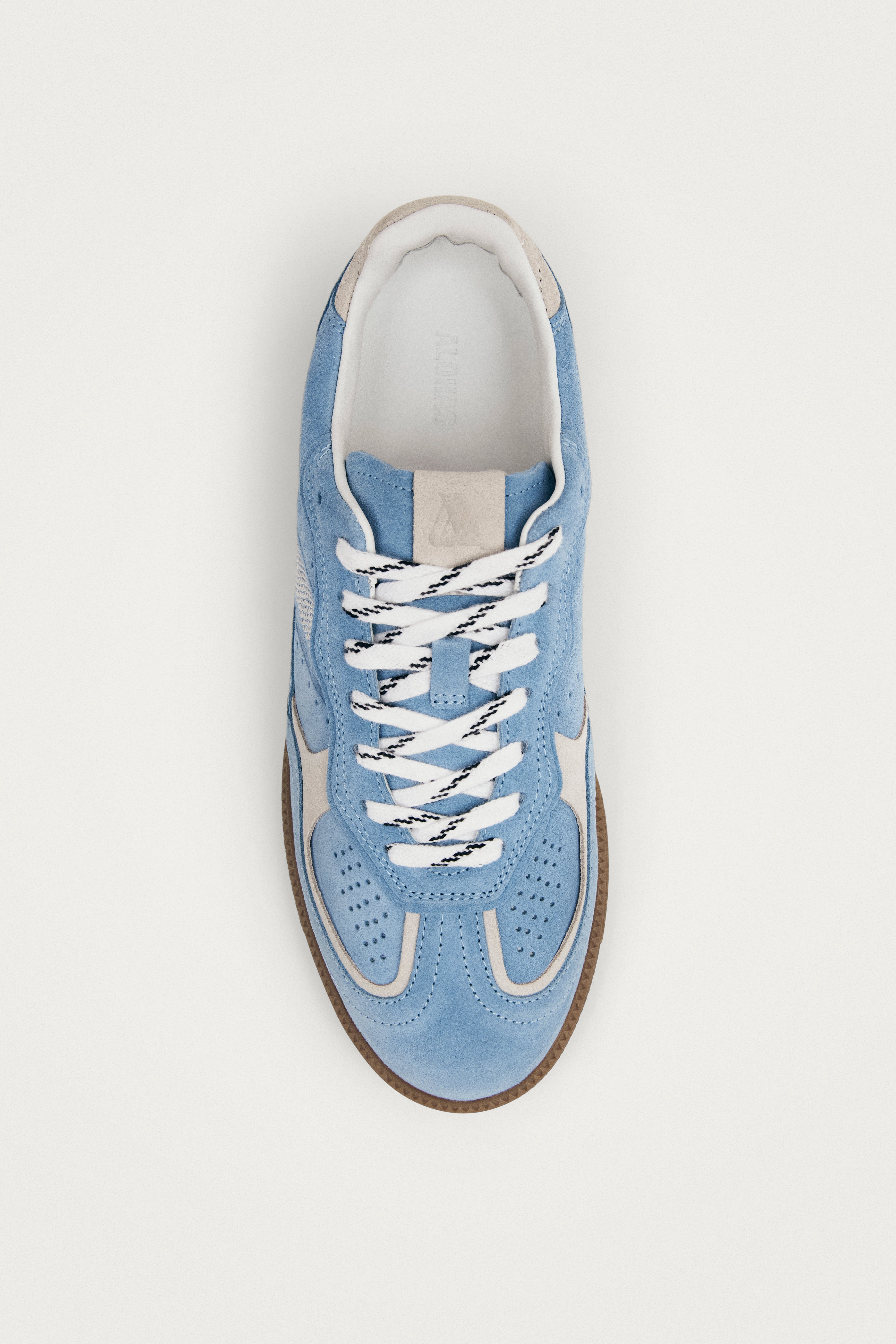Tb.490 Rife Cornflower Blue Cream Leather Sneakers