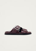 Alba Rift Burgundy Leather Sandals