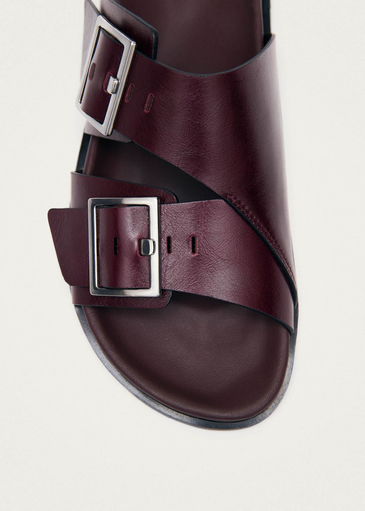 Alba Rift Burgundy Leather Sandals