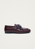 Aven Lace Rift Burgundy Leather Loafers