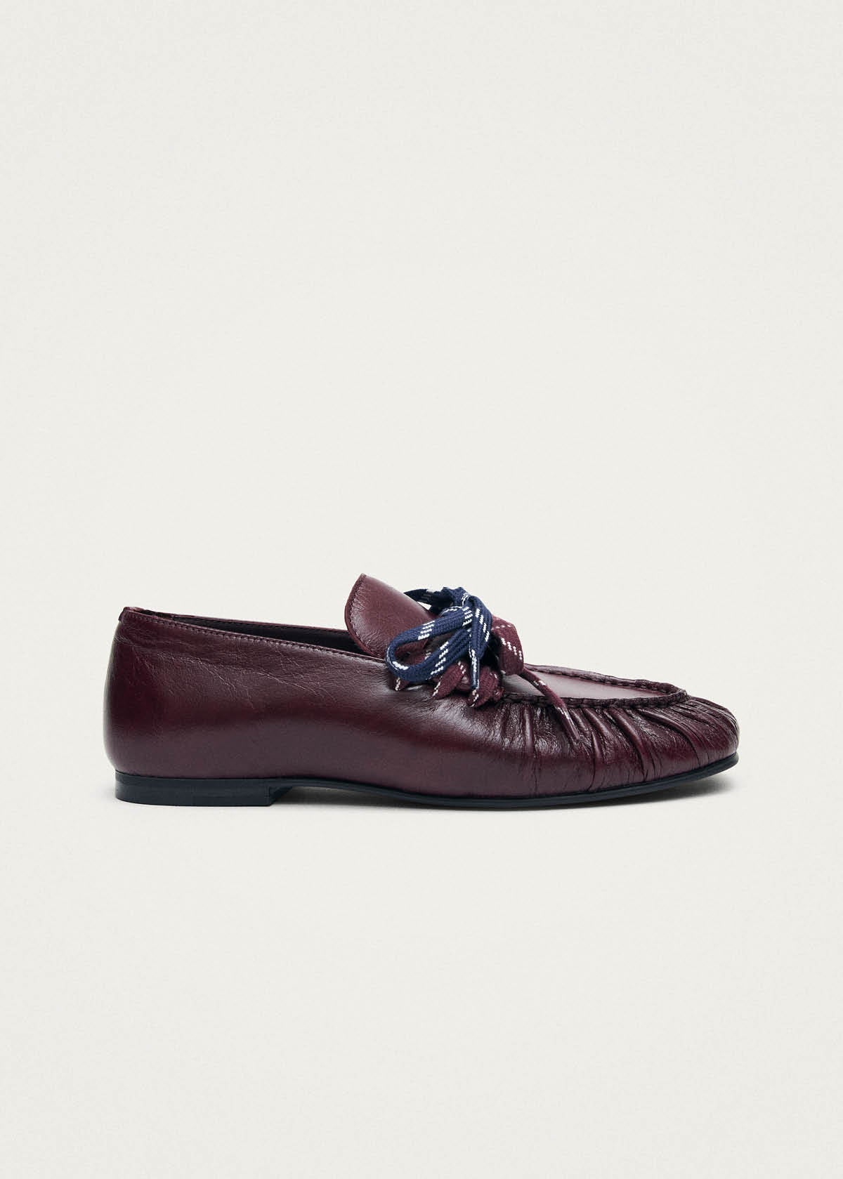 Aven Lace Rift Burgundy Leather Loafers