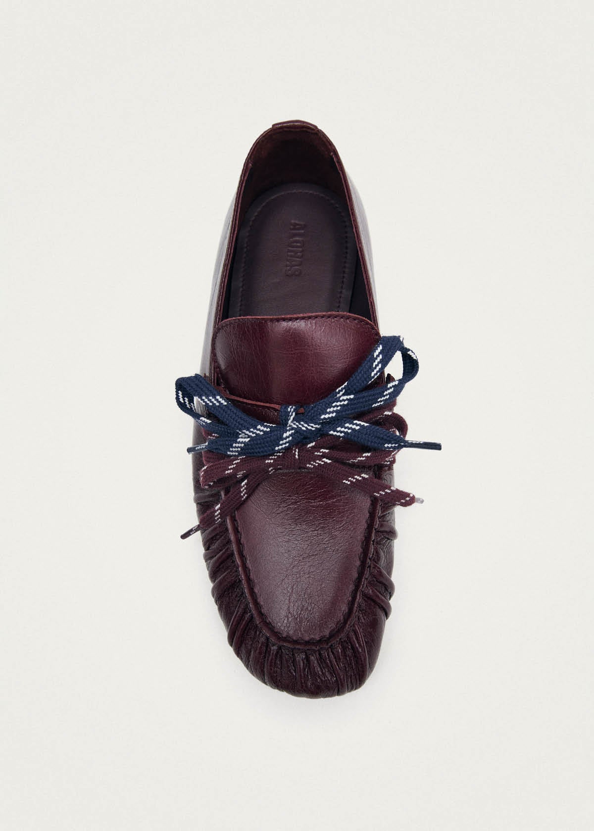 Aven Lace Rift Burgundy Leather Loafers
