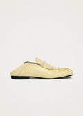Aven Mule Patent Pale Yellow Leather Loafers