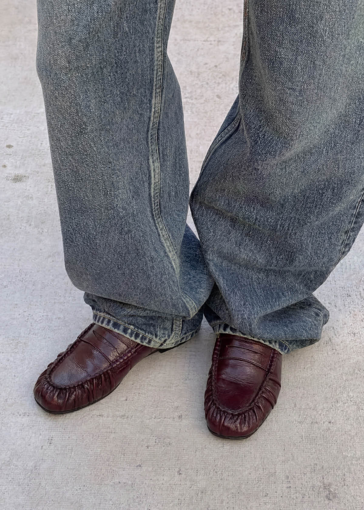 Aven Rift Burgundy Leather Loafers
