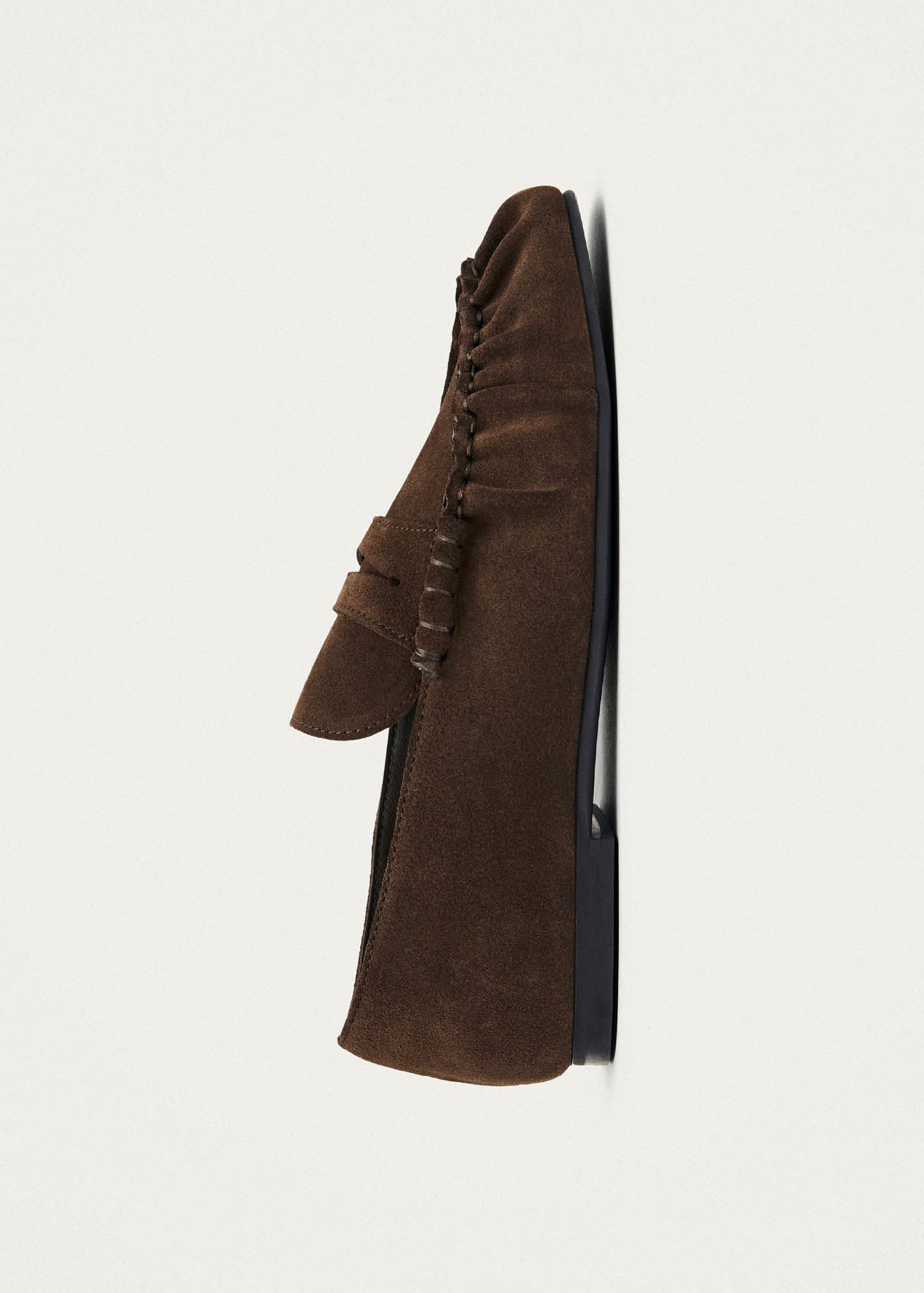 Aven Suede Brown Leather Loafers