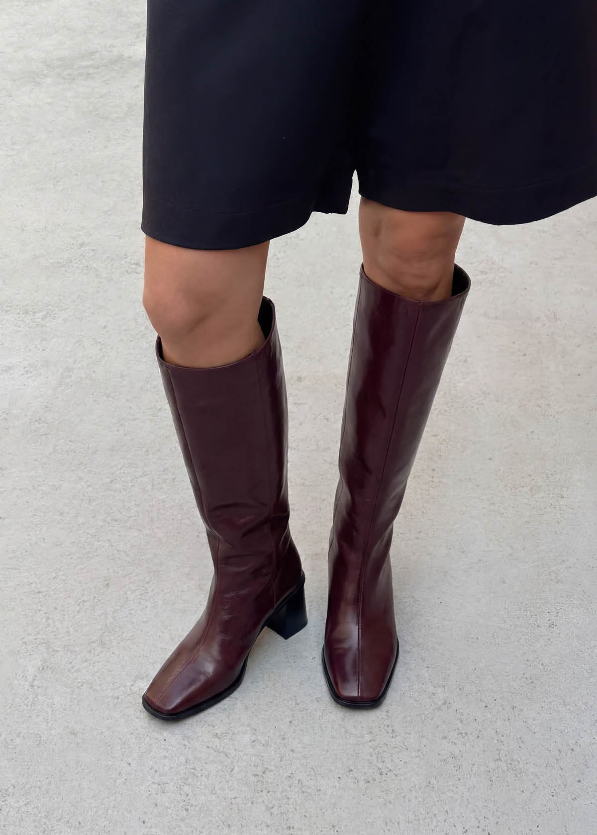 East Rift Burgundy Leather Boots