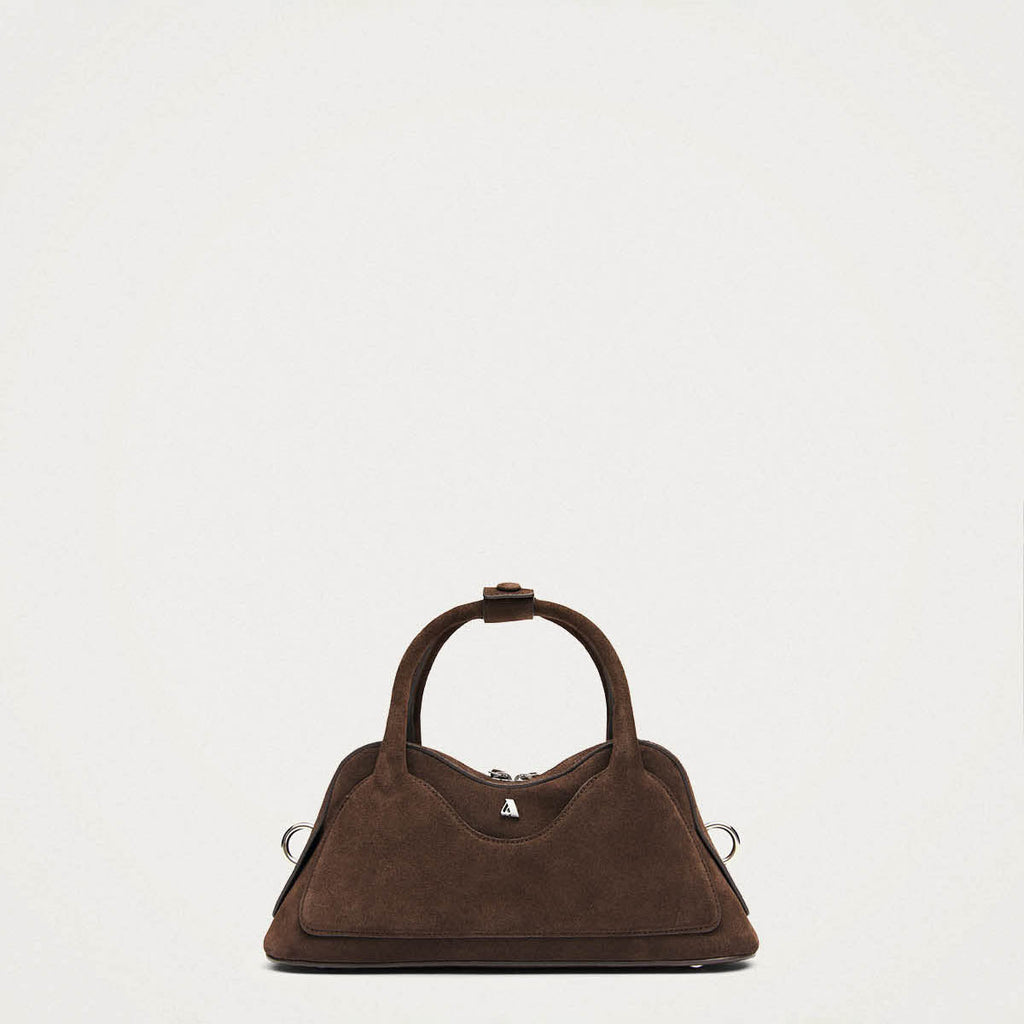 Hilma Mini Suede Brown Leather Bag