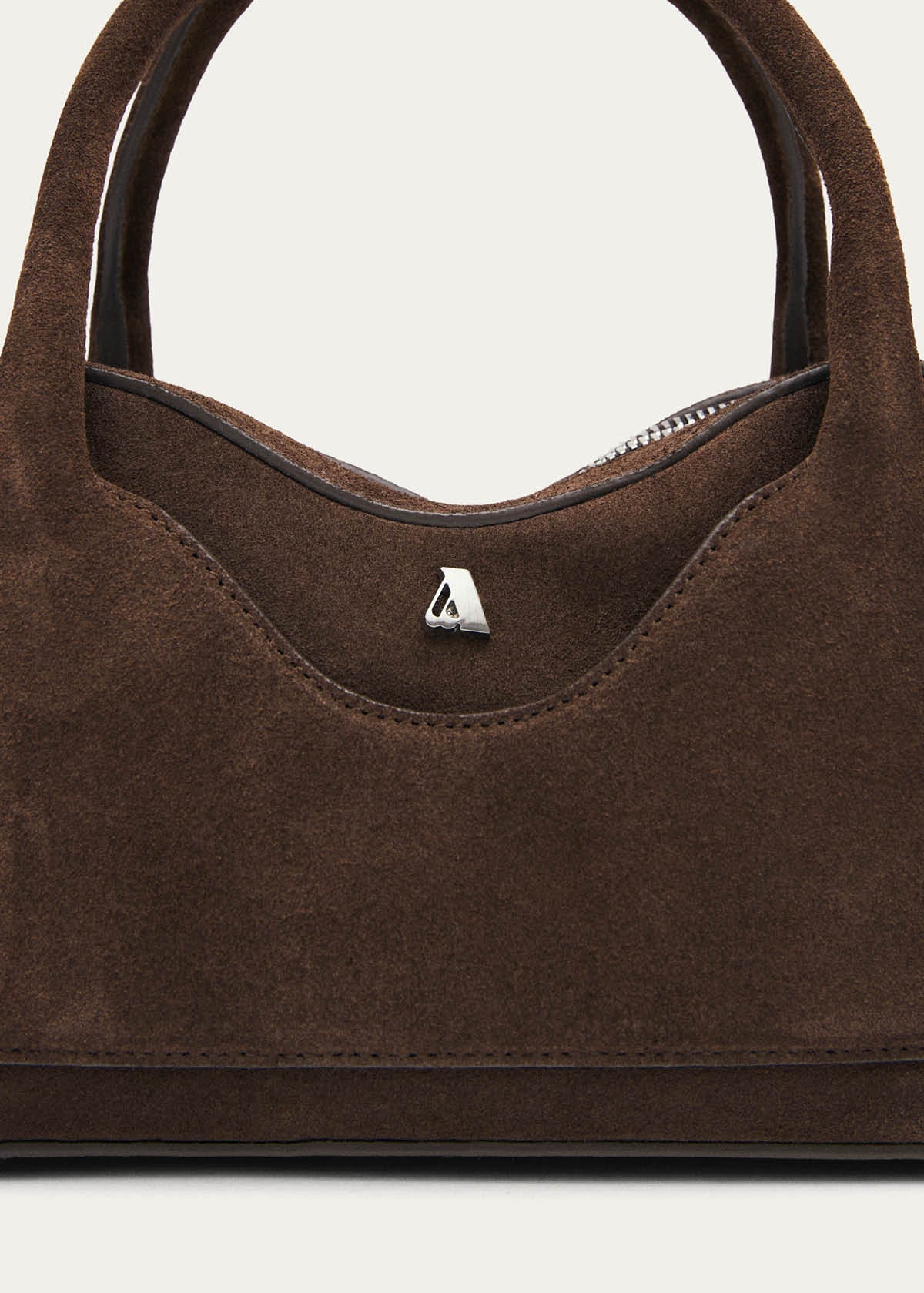 Hilma Mini Suede Brown Leather Bag