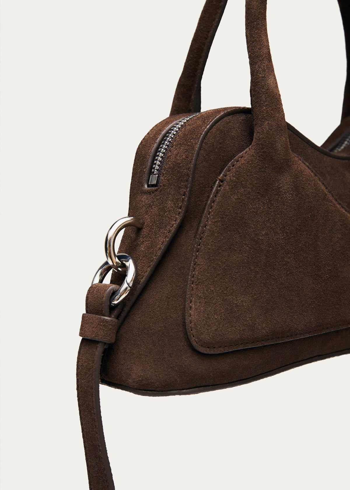 Hilma Mini Suede Brown Leather Bag
