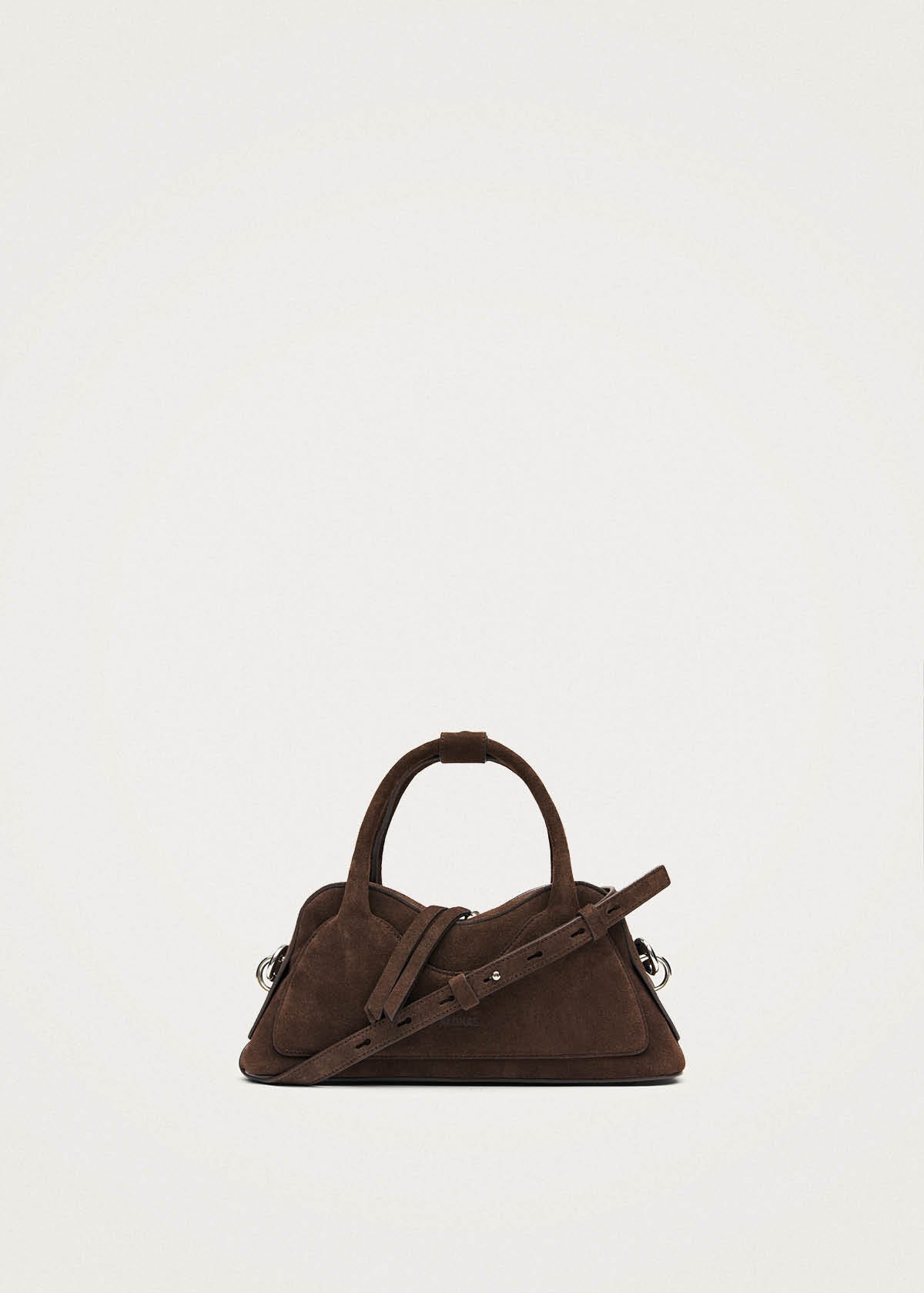 Hilma Mini Suede Brown Leather Bag