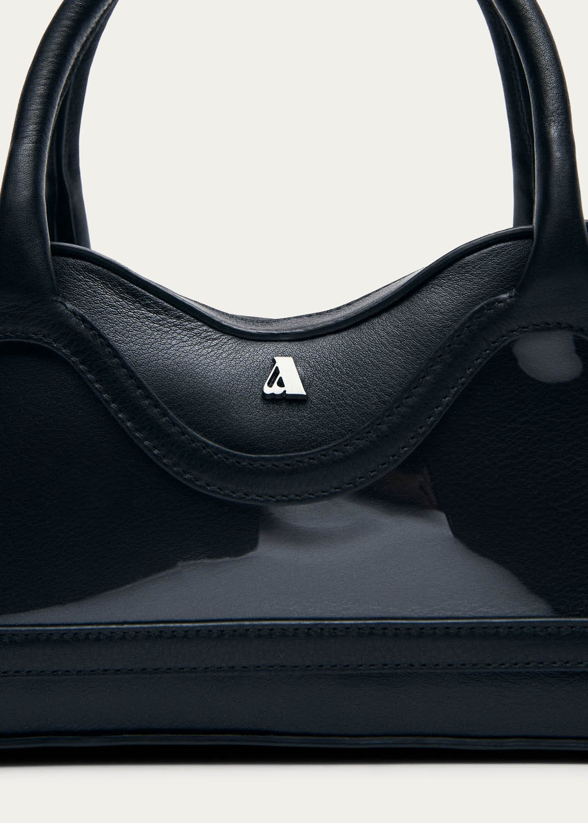 Hilma Mini Vinyl Black Leather Bag