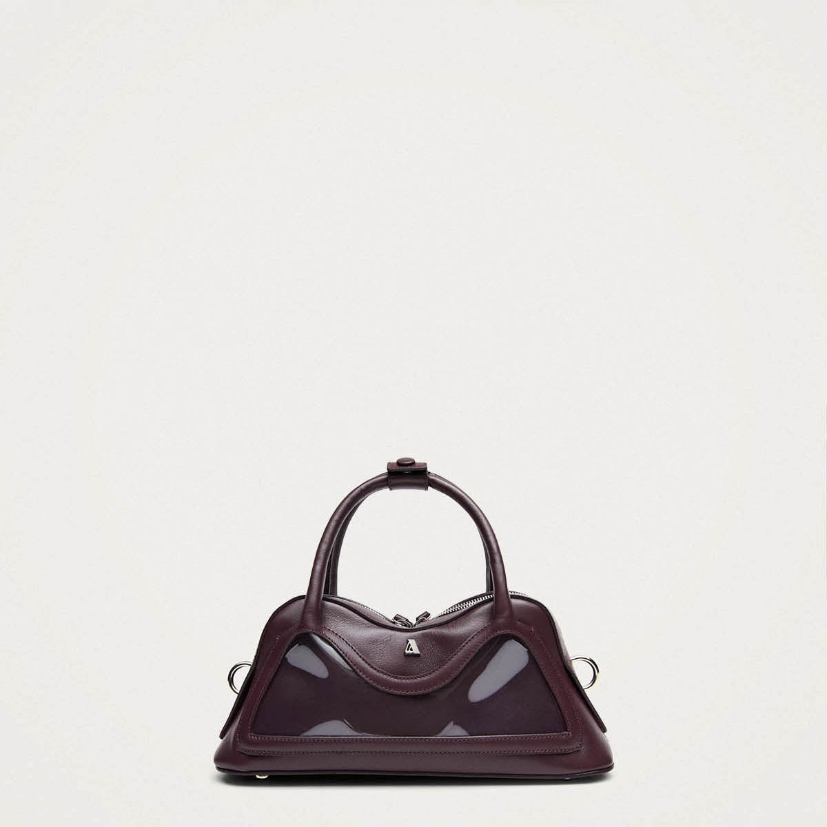 Hilma Mini Vinyl Burgundy Leather Bag