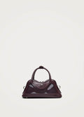 Hilma Mini Vinyl Burgundy Leather Bag