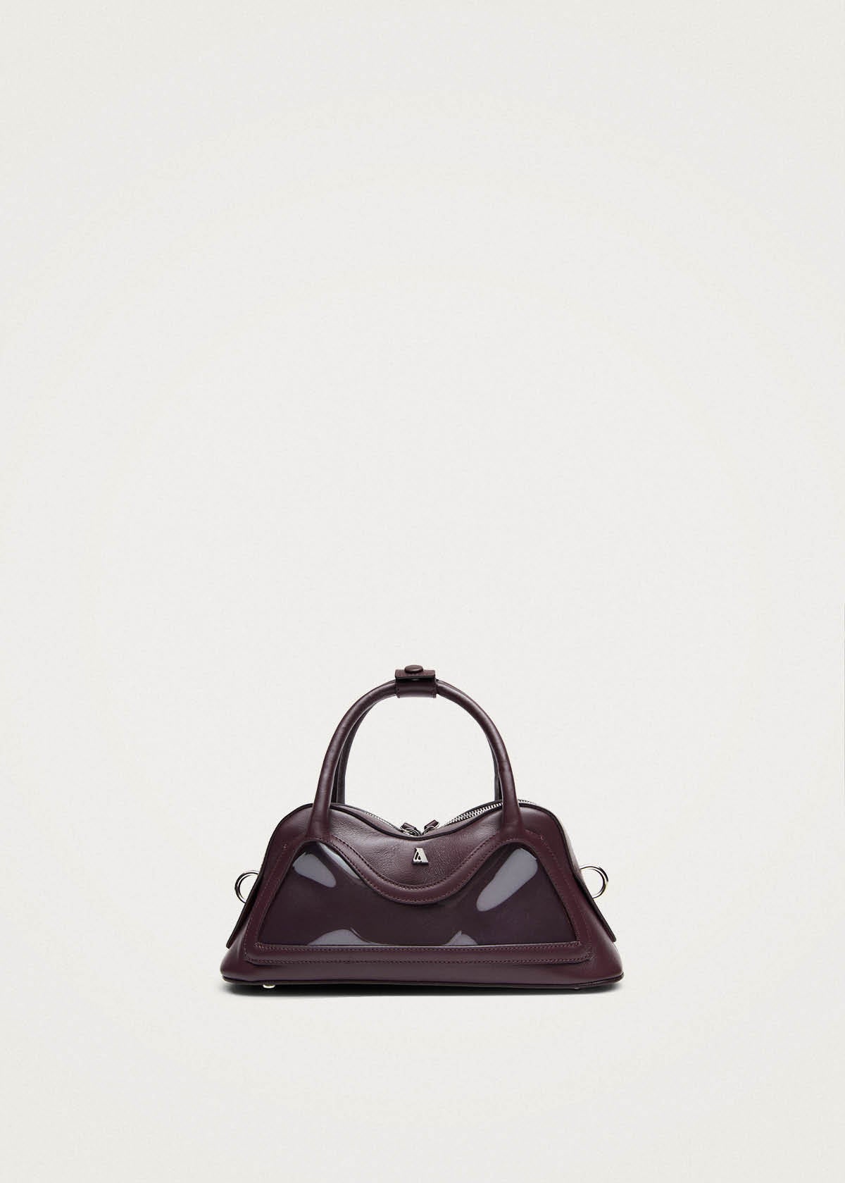 Hilma Mini Vinyl Burgundy Leather Bag