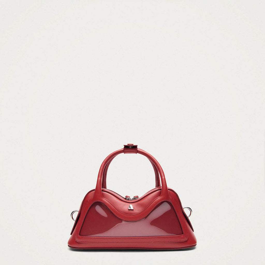 Hilma Mini Vinyl Red Leather Bag