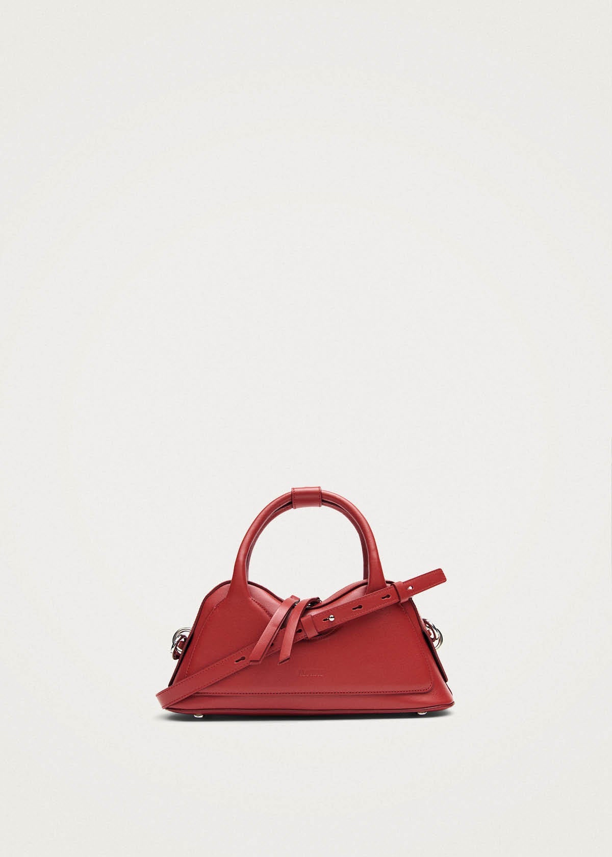 Hilma Mini Vinyl Red Leather Bag
