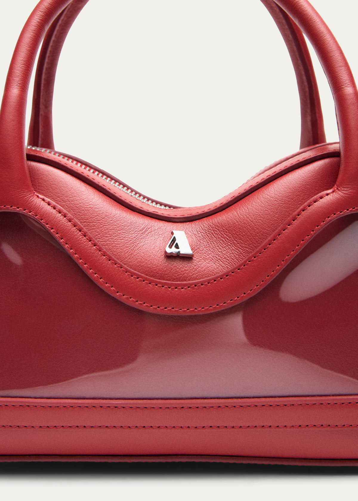 Hilma Mini Vinyl Red Leather Bag