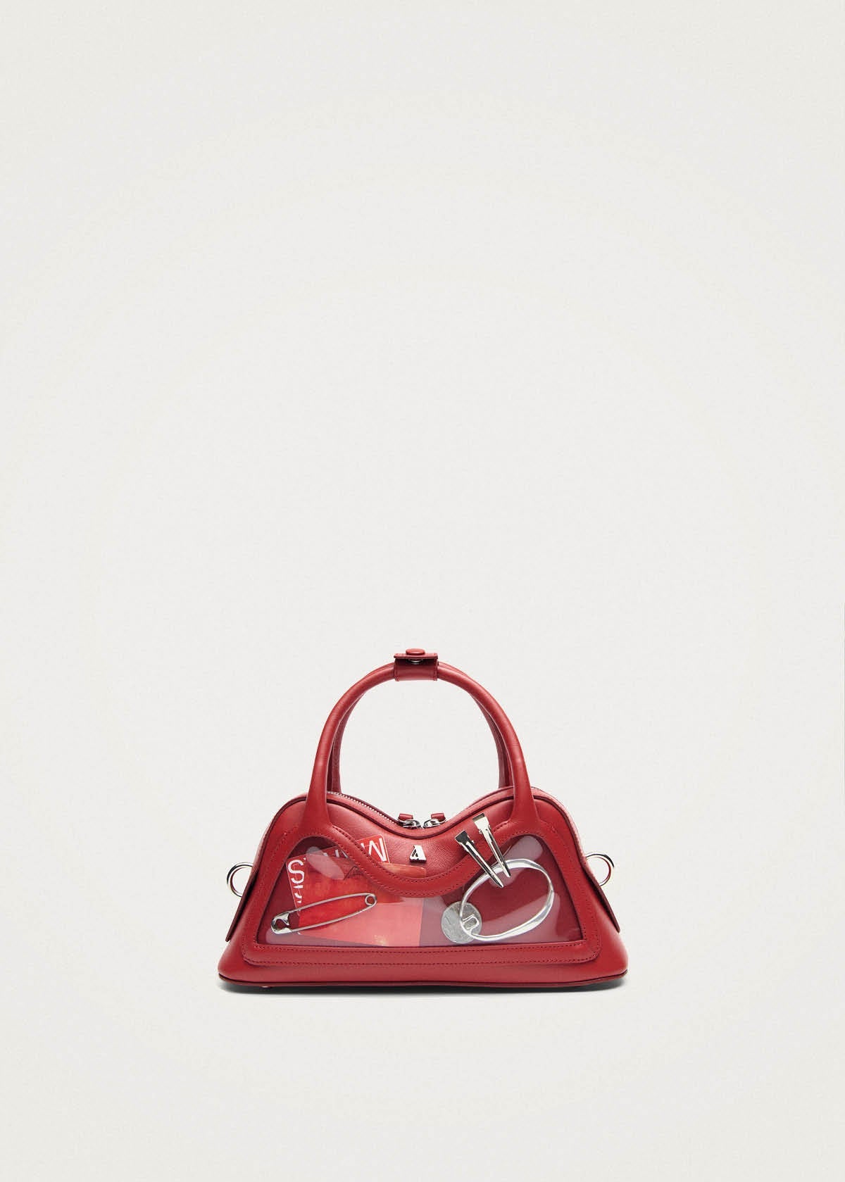 Hilma Mini Vinyl Red Leather Bag