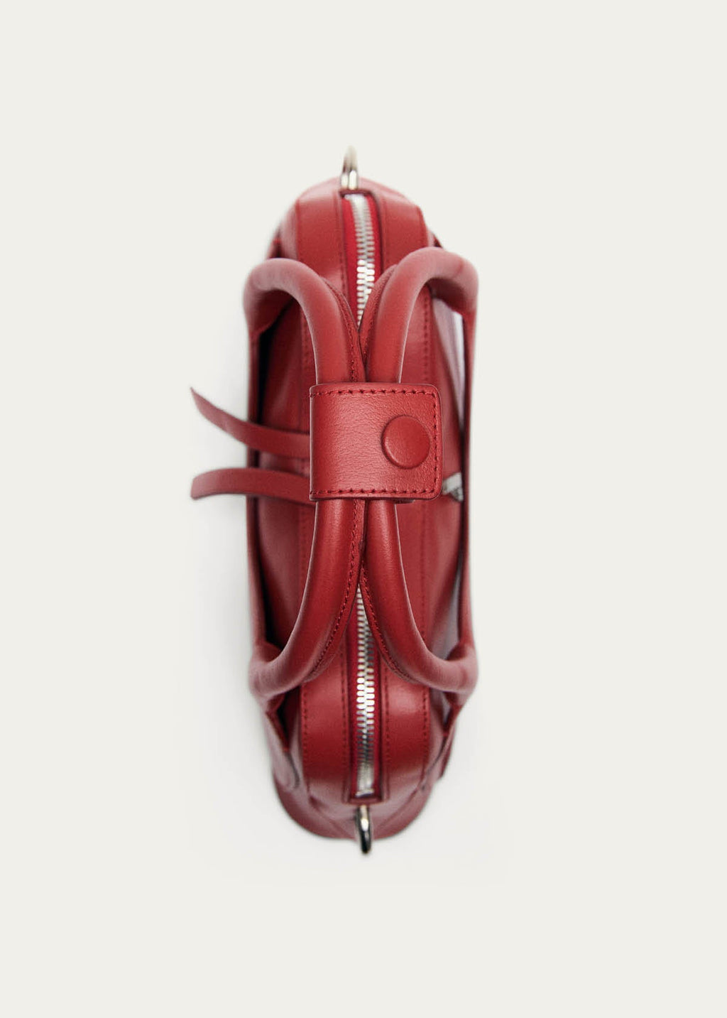Hilma Mini Vinyl Red Leather Bag
