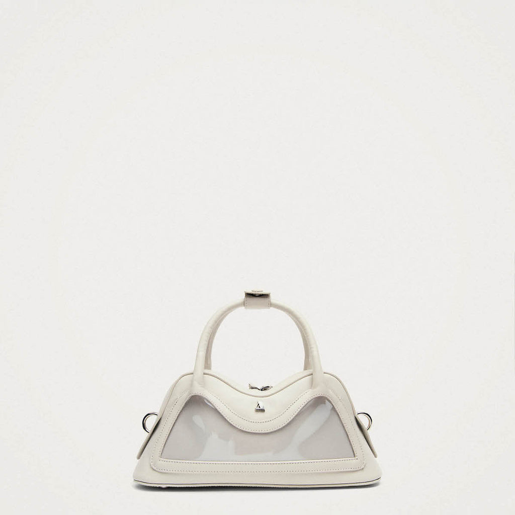 Hilma Mini Vinyl White Leather Bag