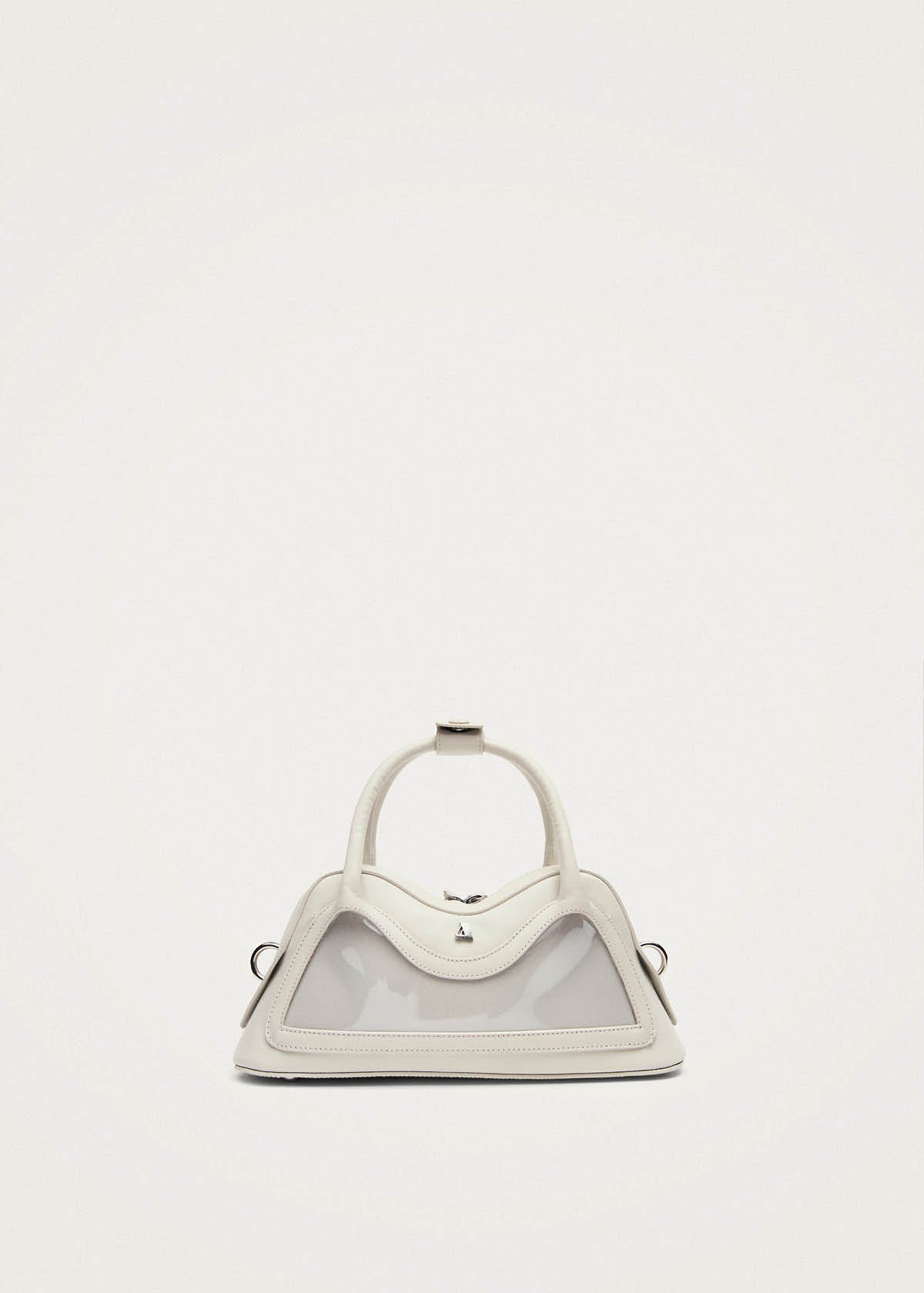 Hilma Mini Vinyl White Leather Bag