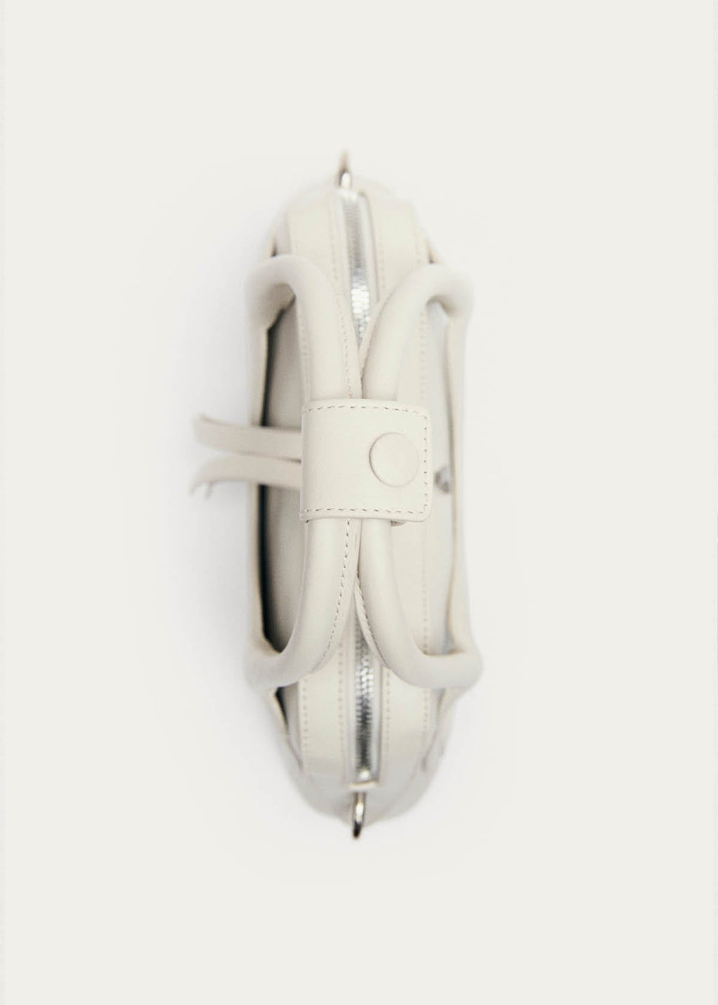 Hilma Mini Vinyl White Leather Bag