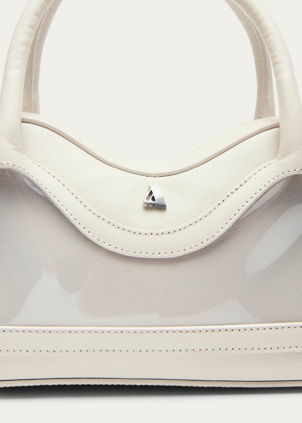 Hilma Mini Vinyl White Leather Bag