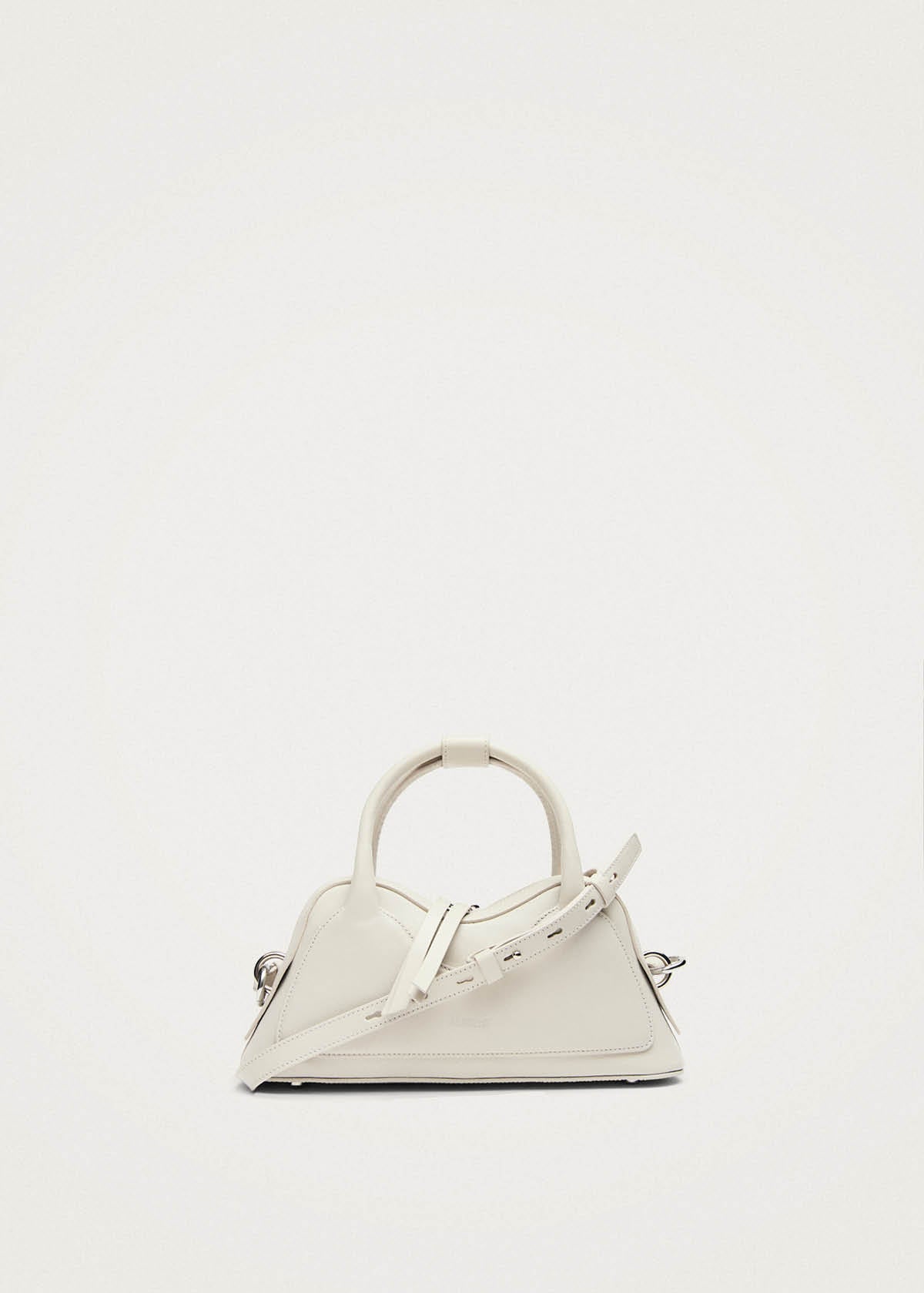 Hilma Mini Vinyl White Leather Bag