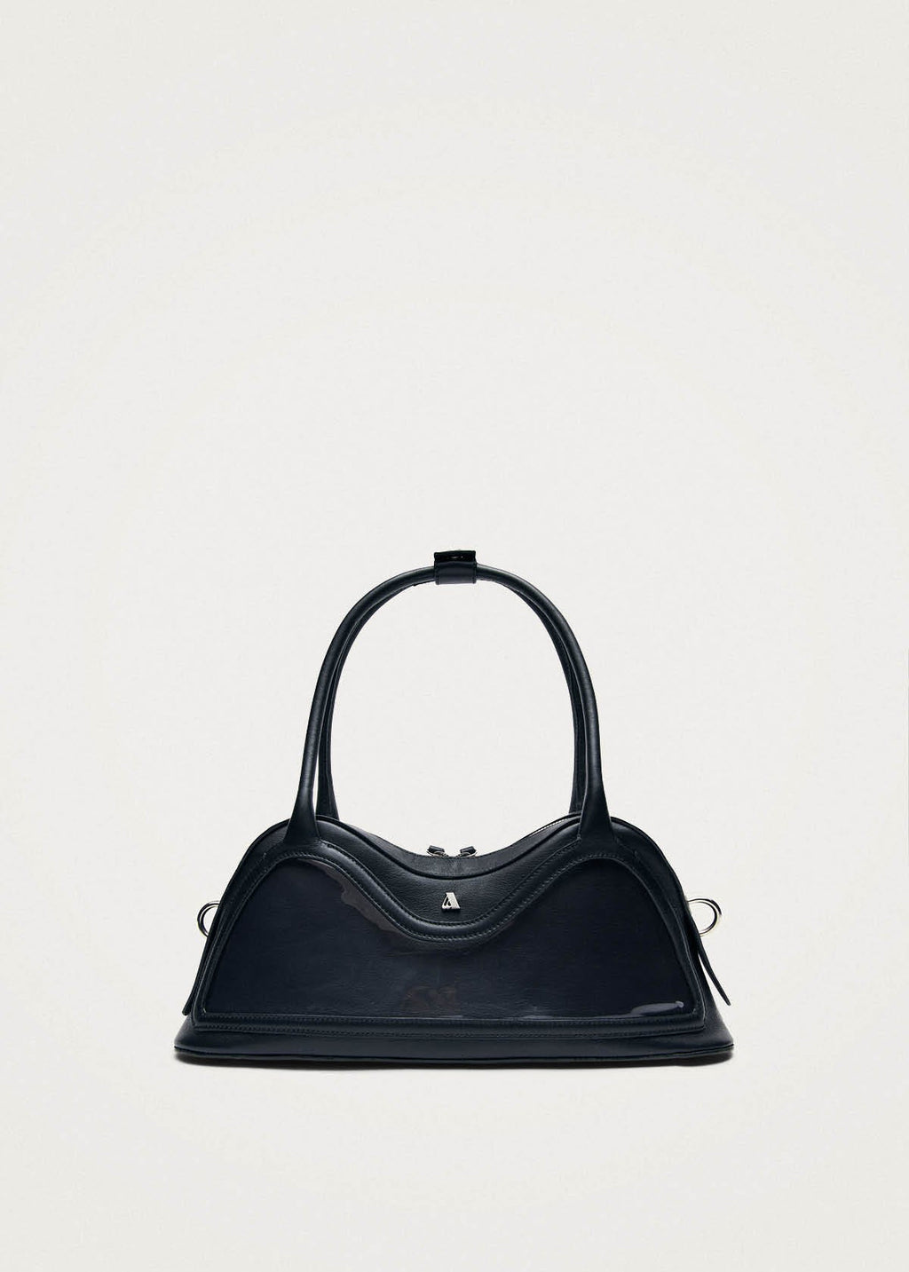 Hilma Vinyl Black Leather Bag