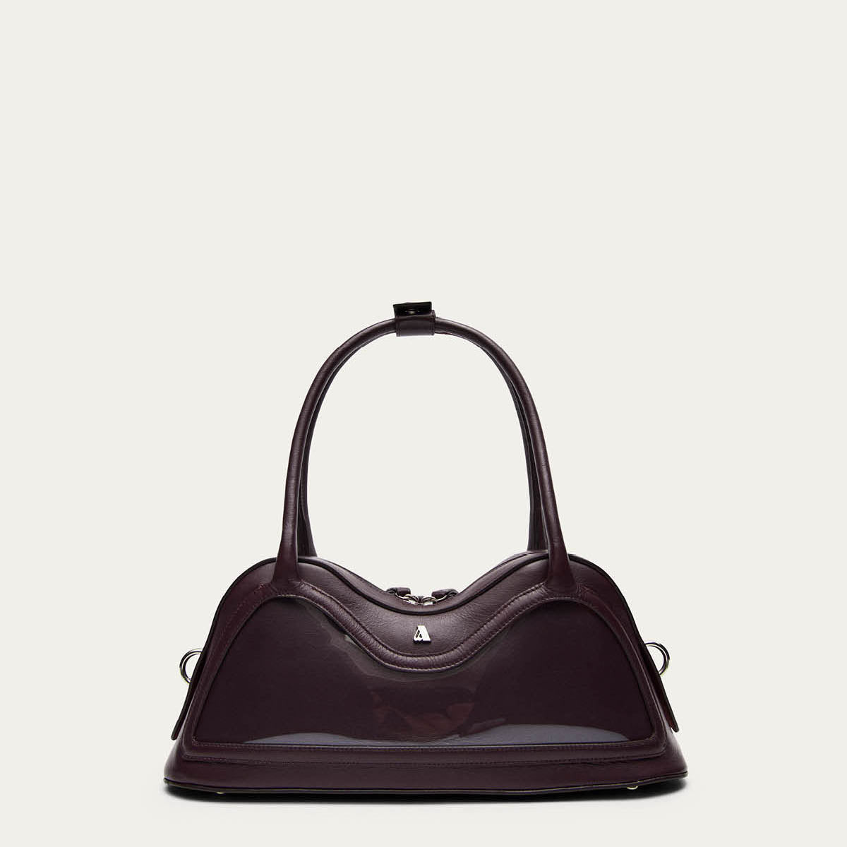 Hilma Vinyl Burgundy Leather Bag