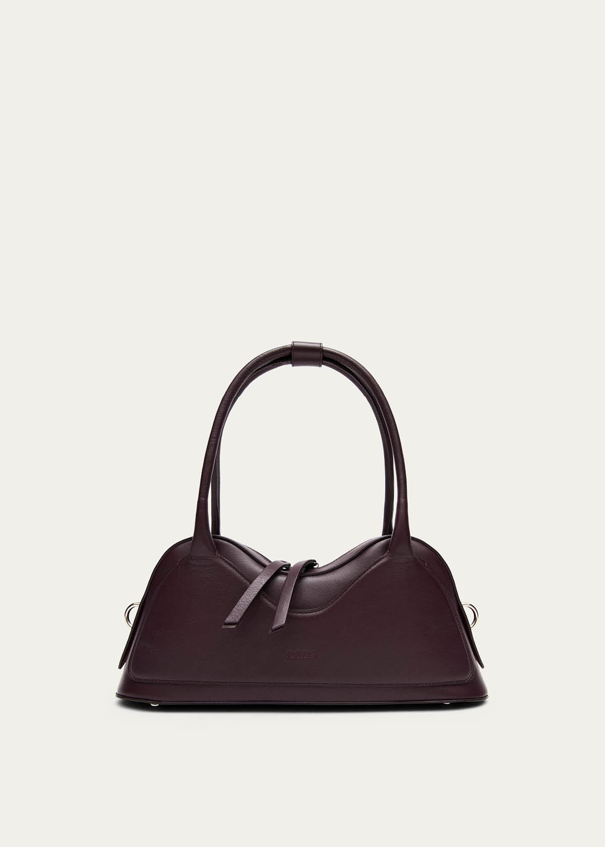 Hilma Vinyl Burgundy Leather Bag