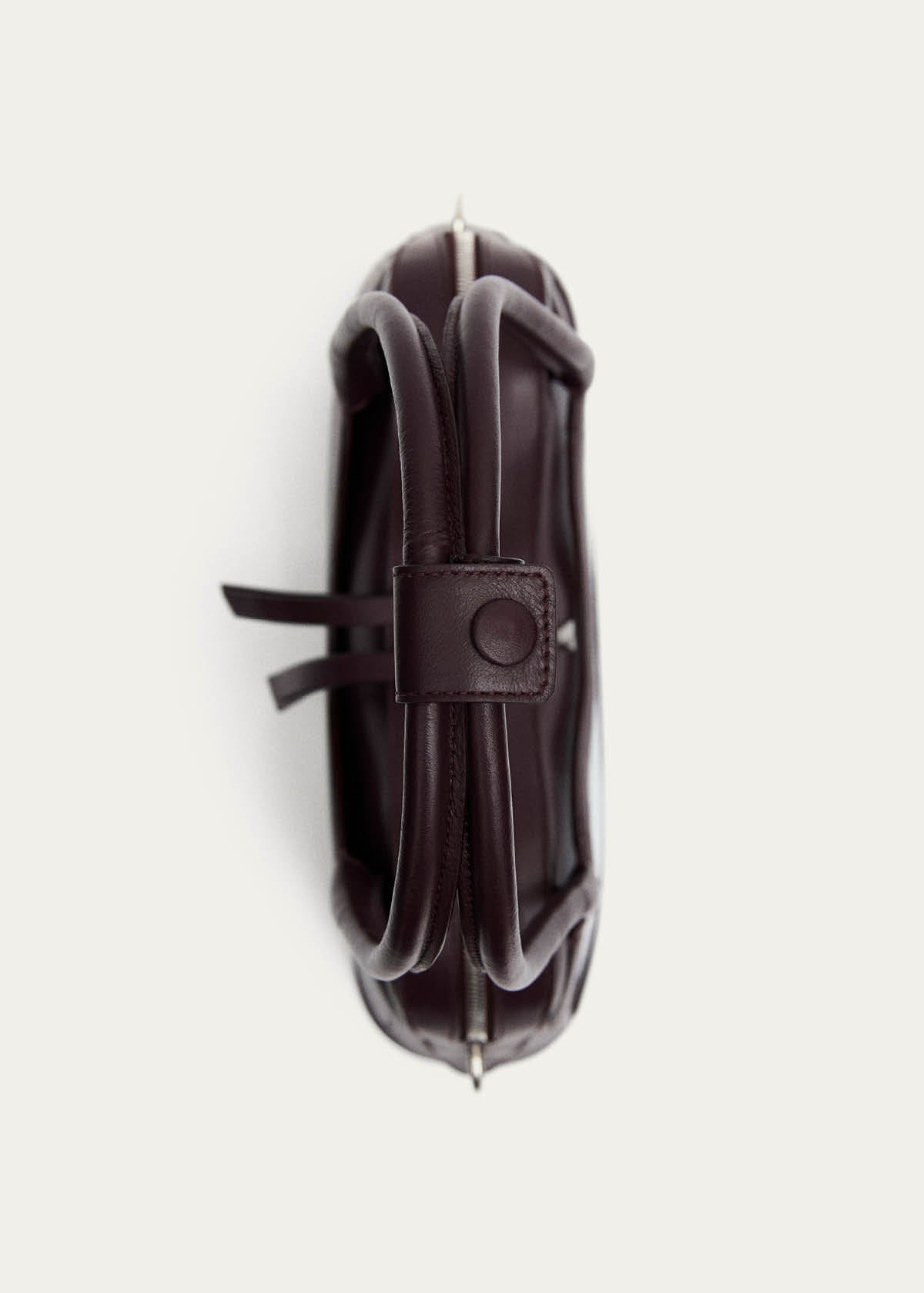 Hilma Vinyl Burgundy Leather Bag