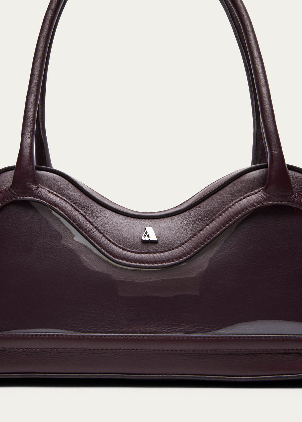 Hilma Vinyl Burgundy Leather Bag