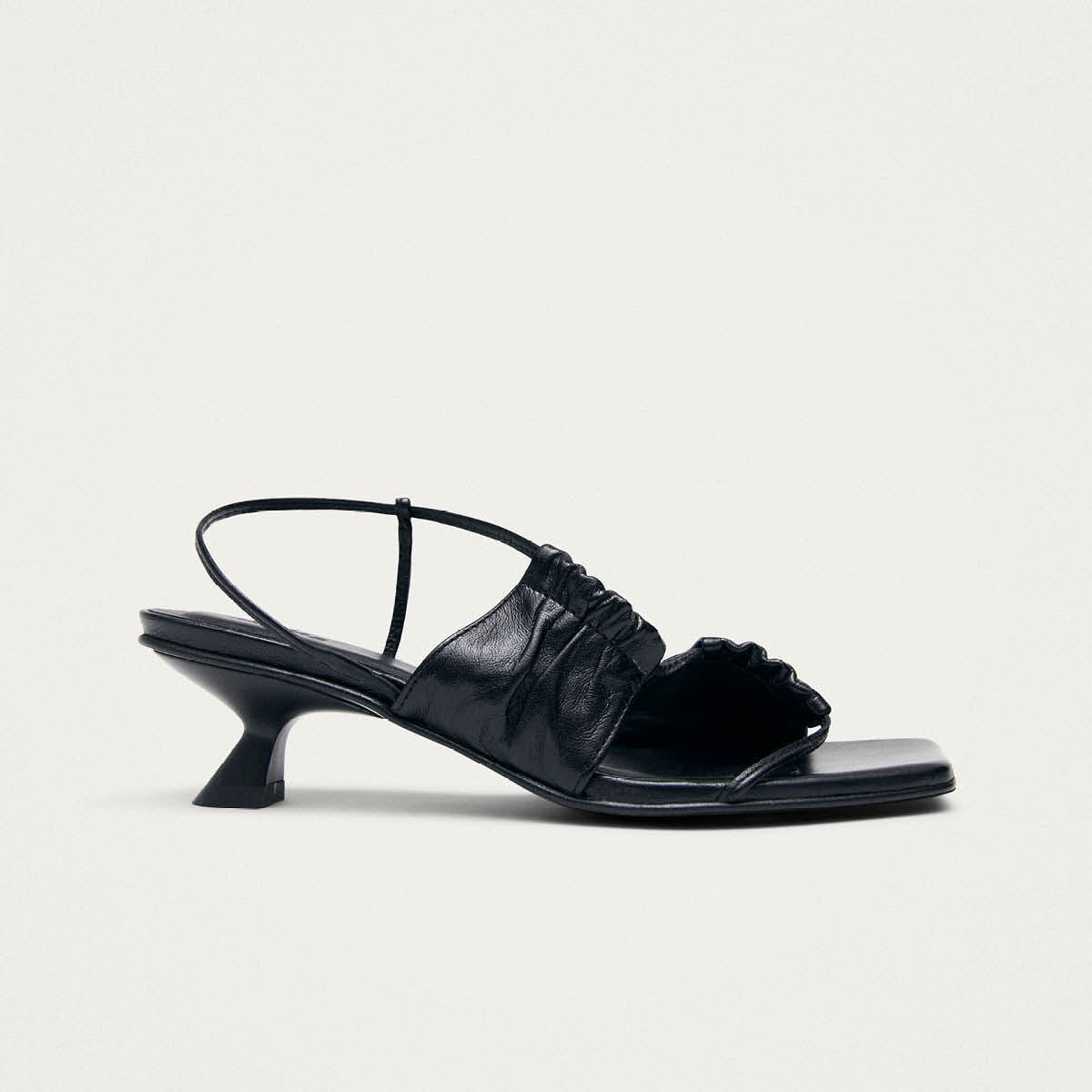 Juniper Black Leather Sandals