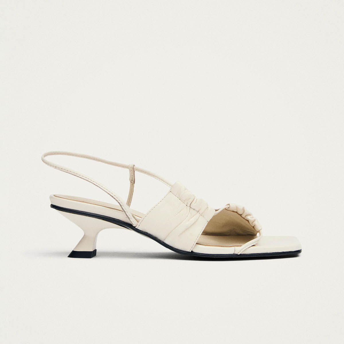 Juniper Cream Leather Sandals
