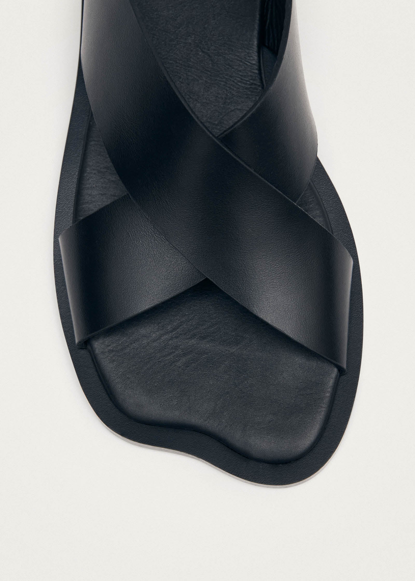 Nalu Black Leather Sandals