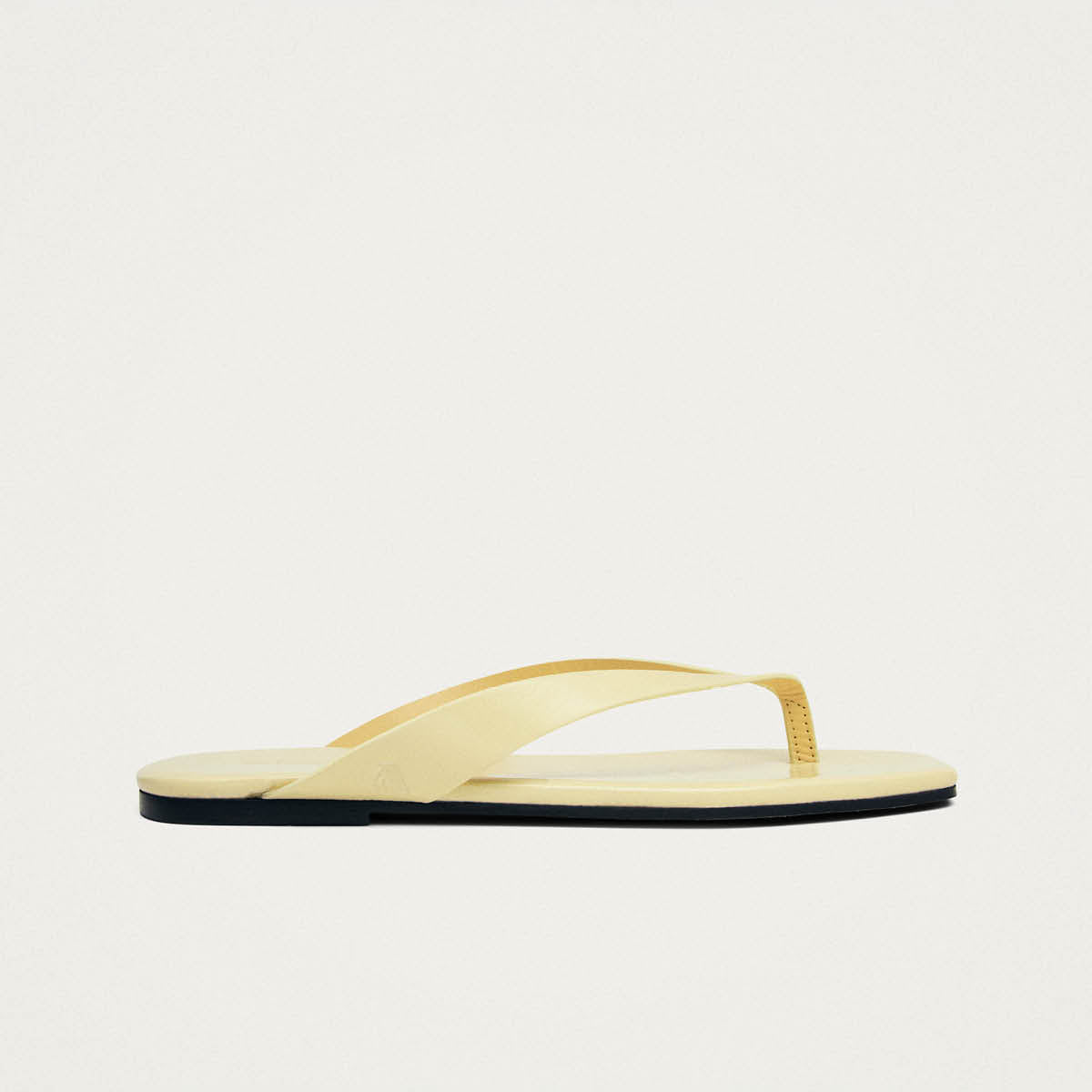 Ola Pale Yellow Leather Sandals