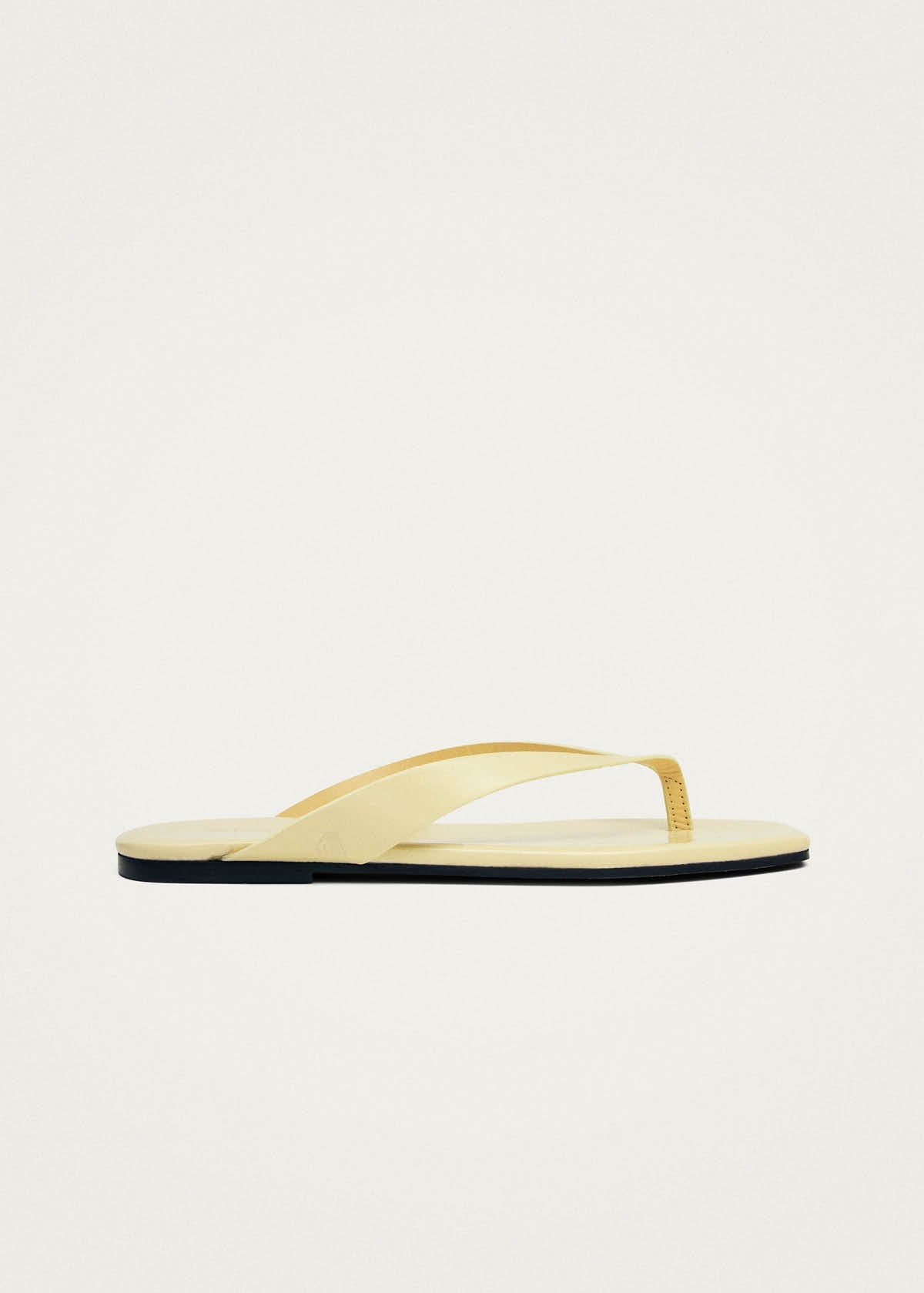 Ola Pale Yellow Leather Sandals