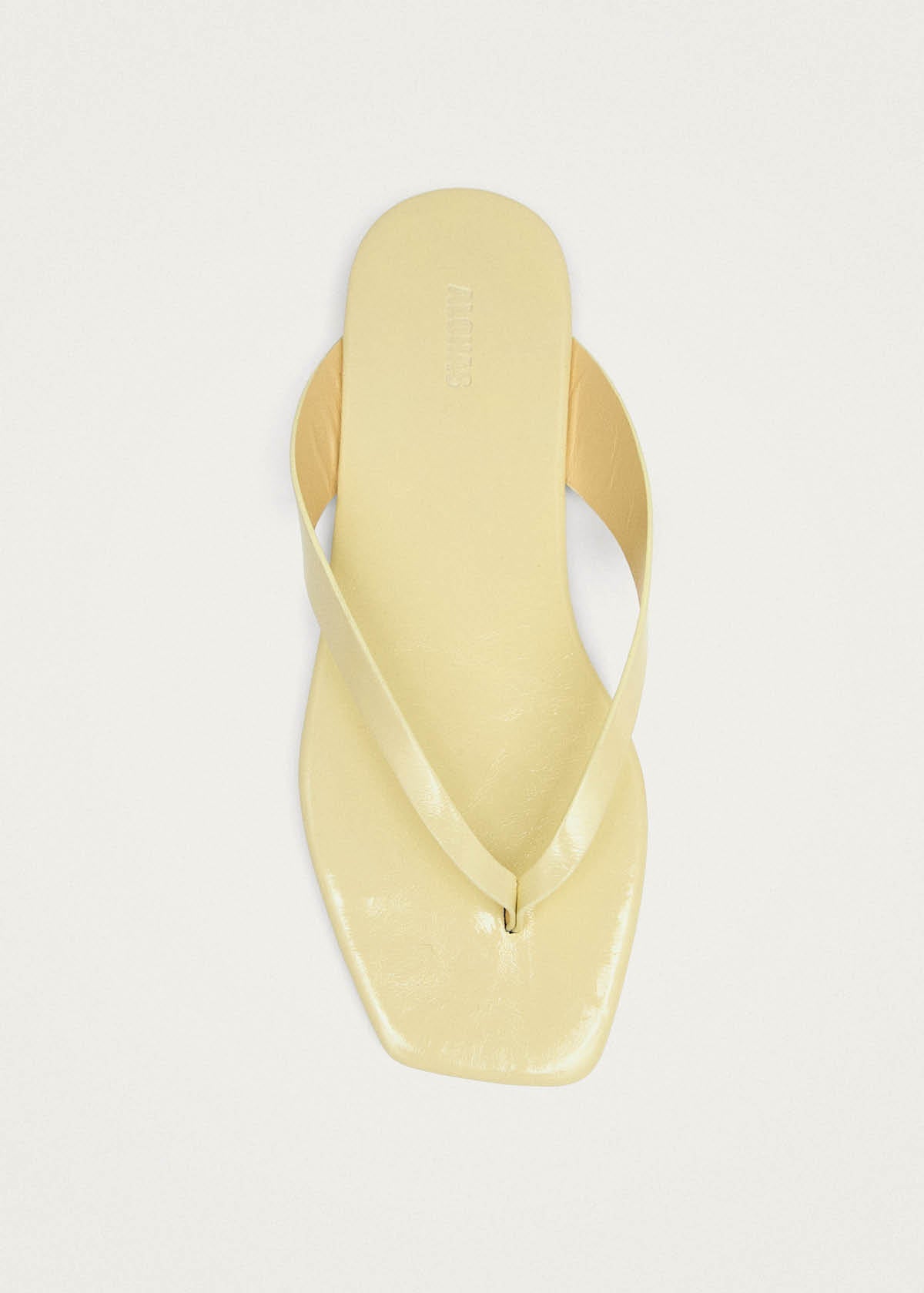 Ola Pale Yellow Leather Sandals