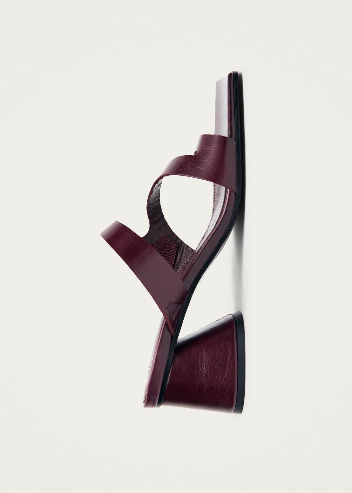 Orielle Rift Burgundy Leather Sandals