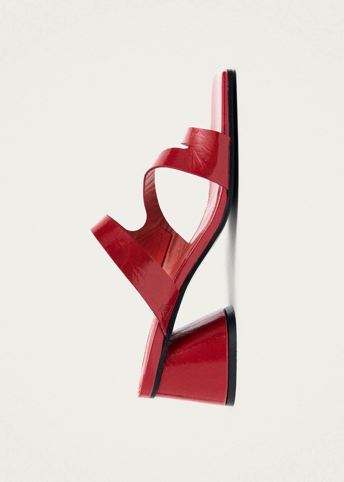Orielle Rift Red Leather Sandals