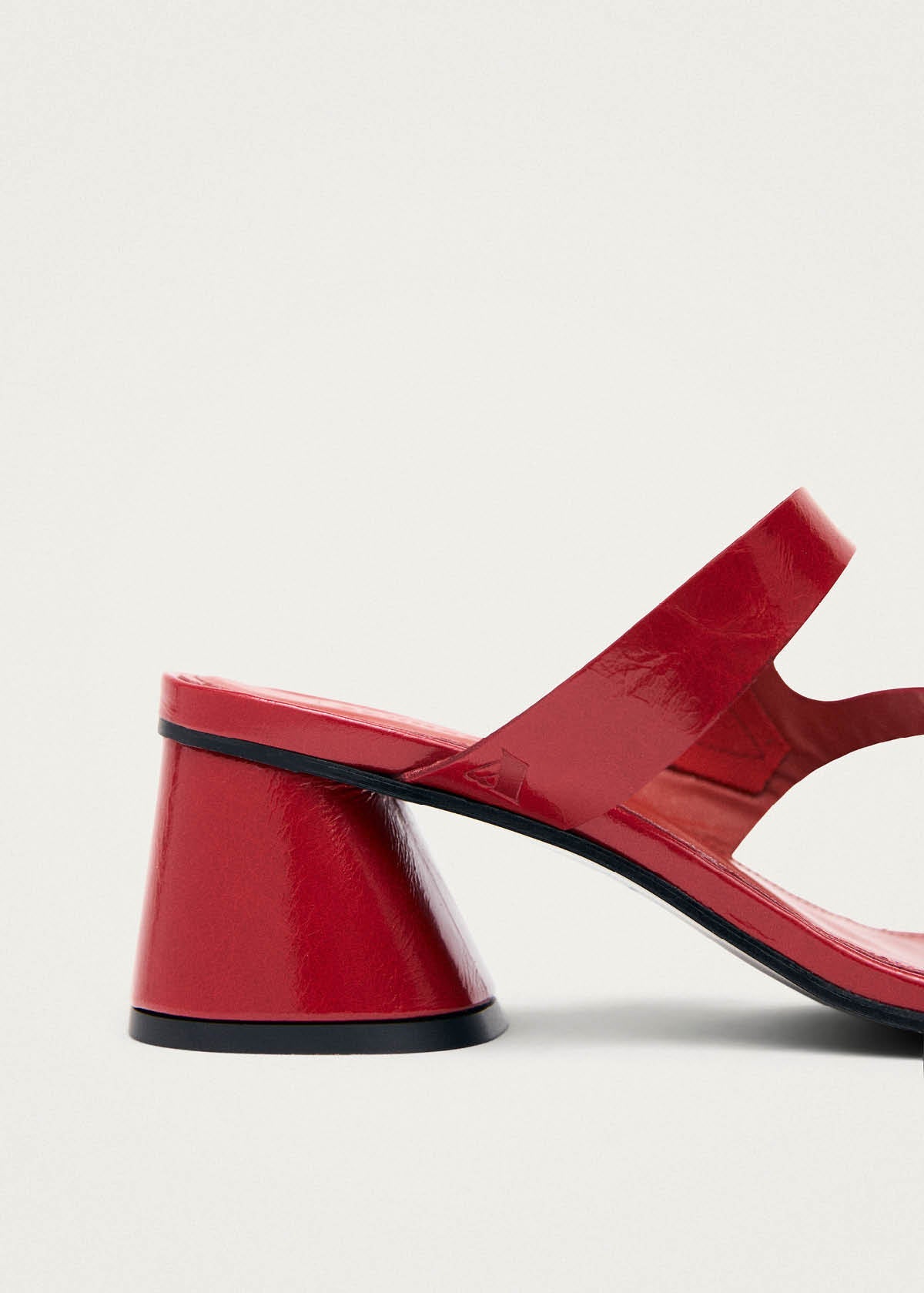 Orielle Rift Red Leather Sandals