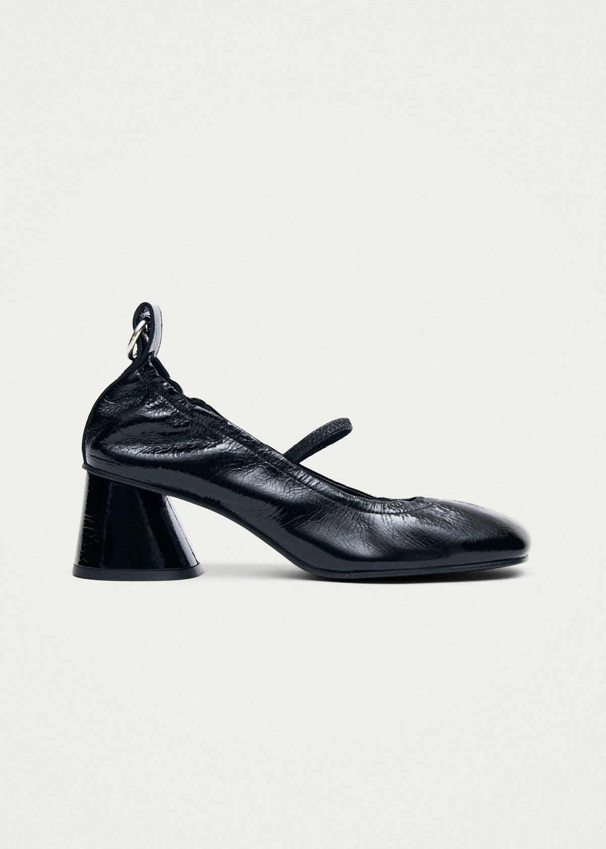 Rhiane Patent Black Leather Pumps