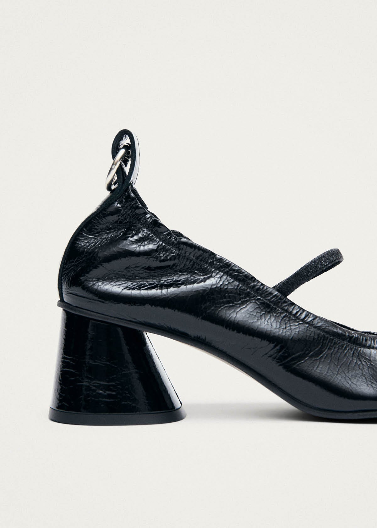 Rhiane Patent Black Leather Pumps