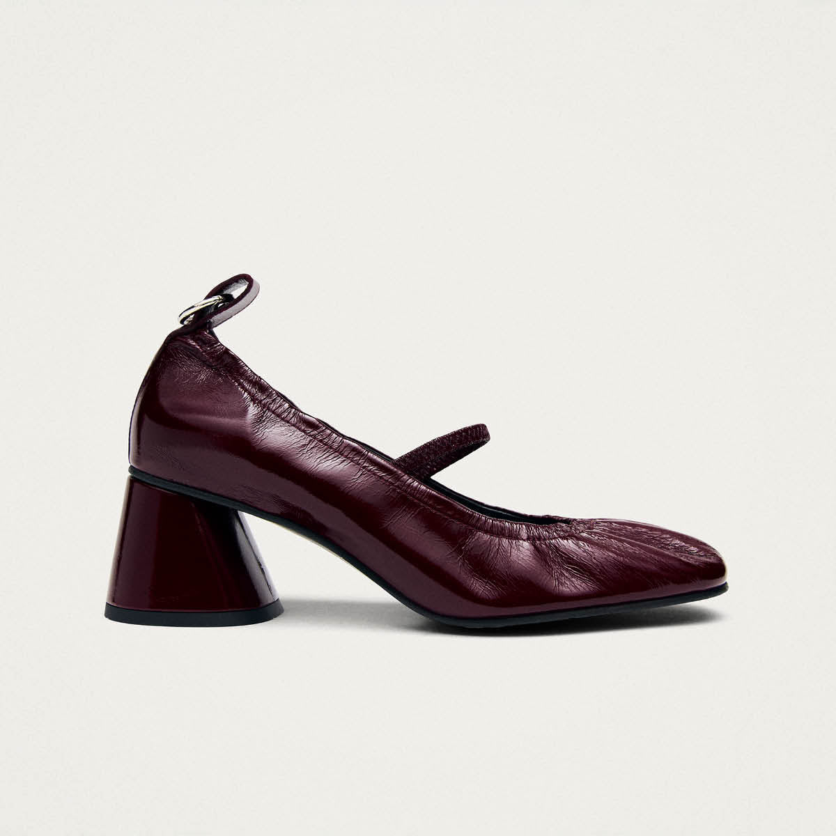 Rhiane Patent Burgundy Leather Pumps