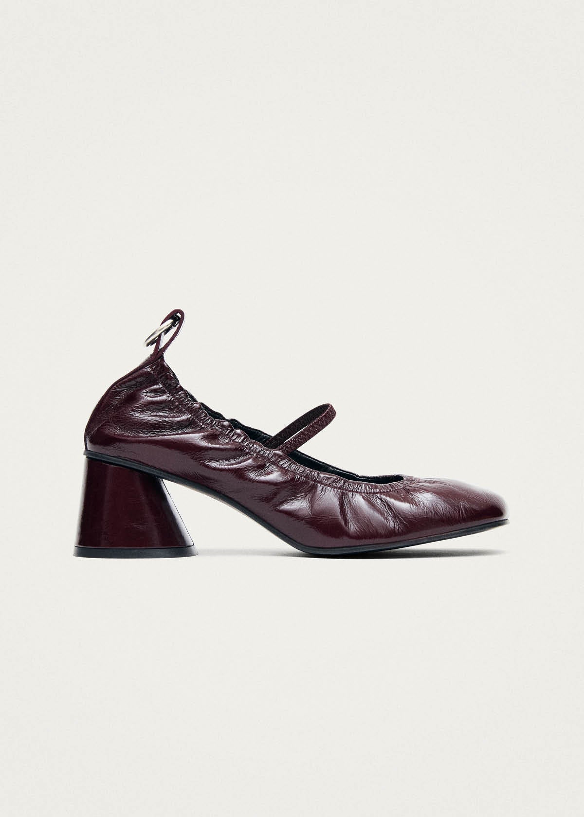 Rhiane Patent Burgundy Leather Pumps