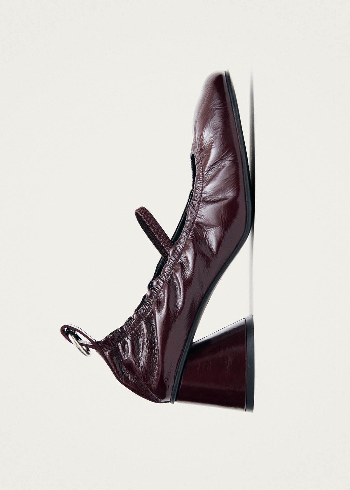Rhiane Patent Burgundy Leather Pumps