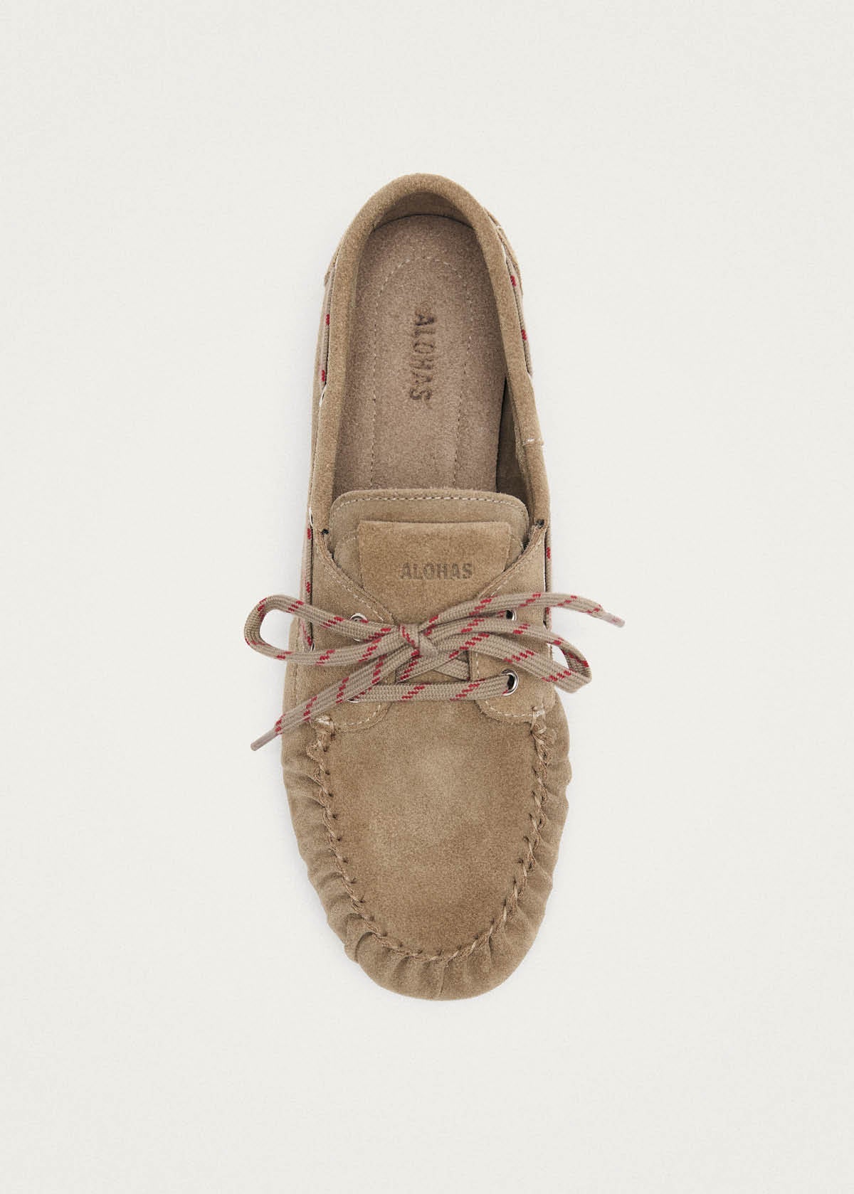 Rowan Sporty Suede Beige Leather Loafers