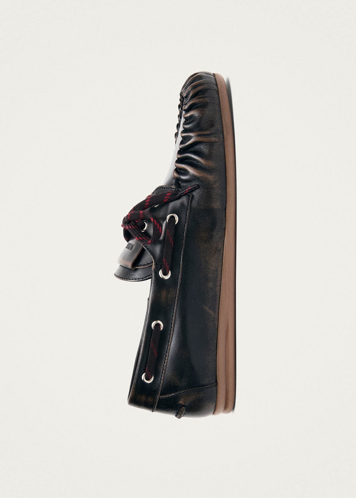 Rowan Sporty Vintage Effect Brown Leather Loafers